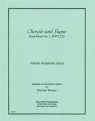 Chorale and Fugue from Motet #1 SATB Sax Quartet cover
